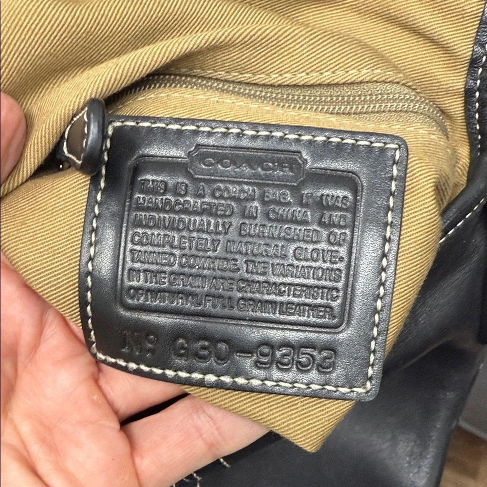 Vintage Coach Black Flap SoHo Leatherwear Messenger/Crossbody - Picture 8 of 10